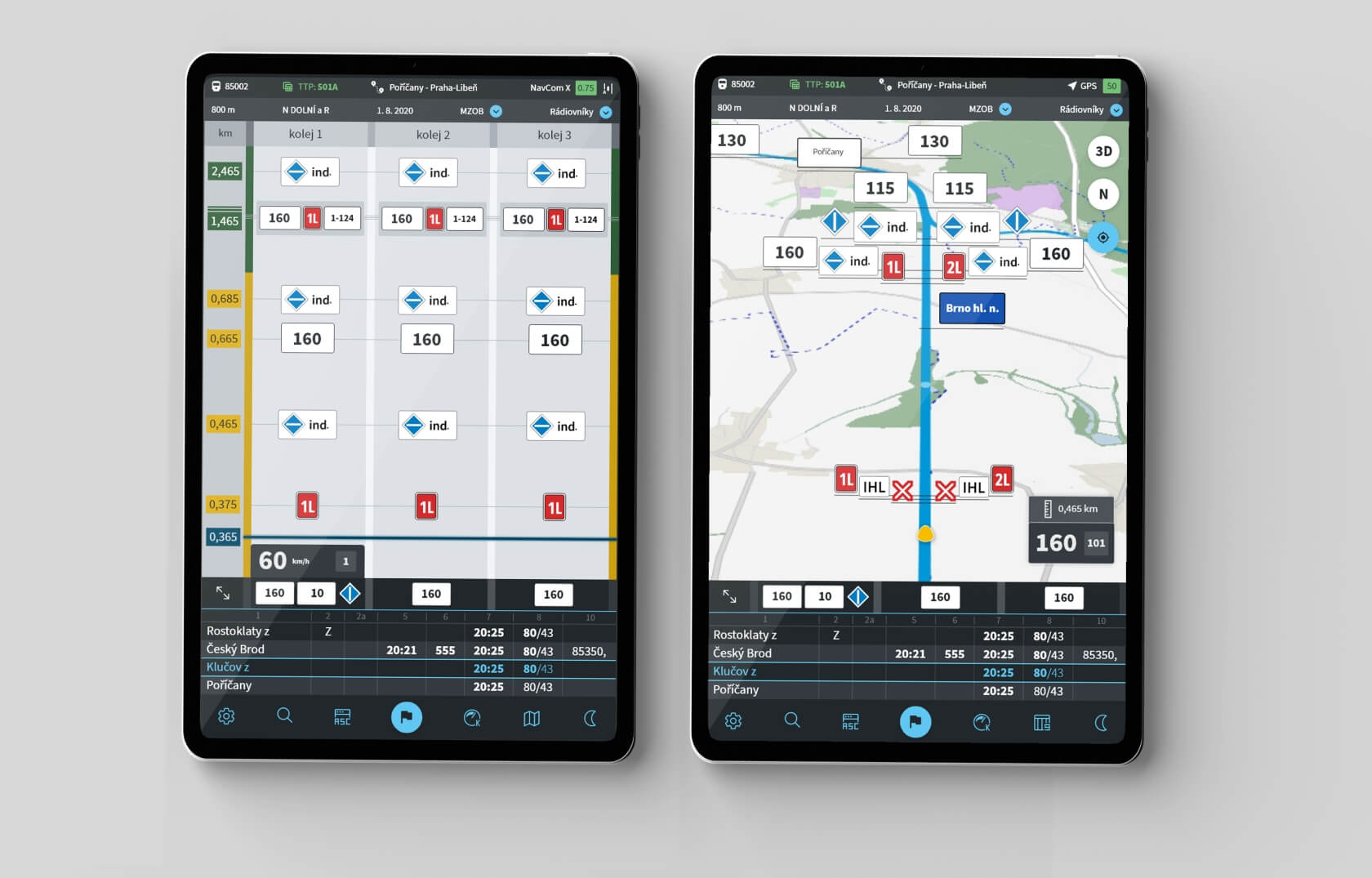 Train driver safety navigation system
